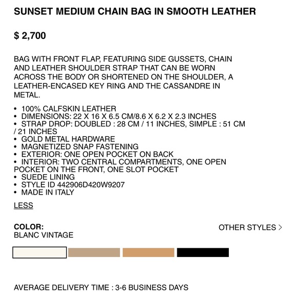 Ysl bag, used but excellent condition - Picture 16 of 16